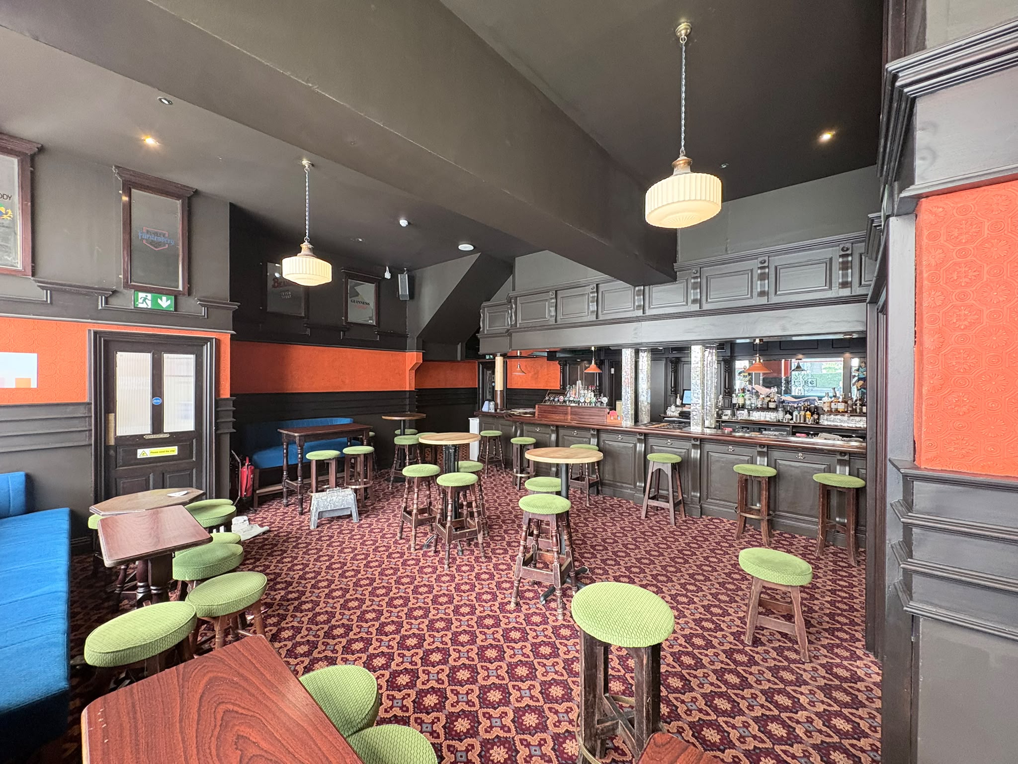 The front bar at Quinn's of Drumcondra