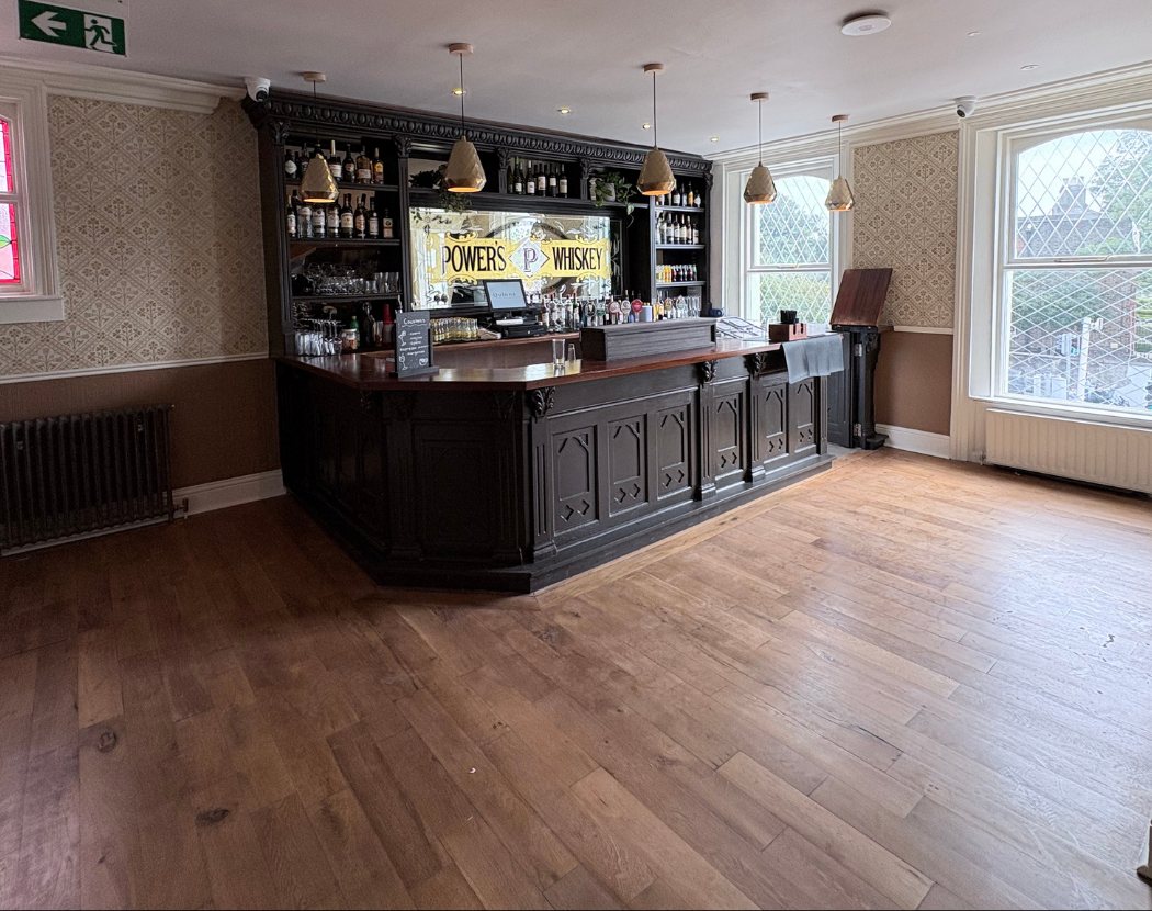 The private bar in the Gold Room at Quinn's of Drumcondra
